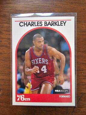 Charles Barkley 1989-1990 NBA Hoops #110 - Phi 76ers - NBA HOF - Fresh Pull